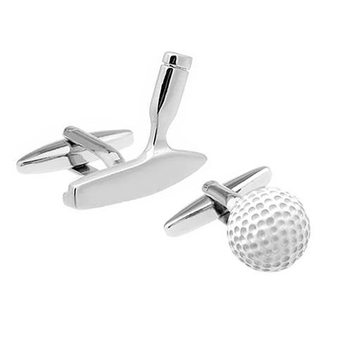 カフスボタン ゴルフ パター＆ボール カフス カフリンクス メンズアクセサリー |  | 01