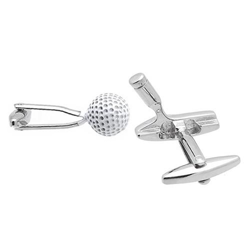 カフスボタン ゴルフ パター＆ボール カフス カフリンクス メンズアクセサリー |  | 02