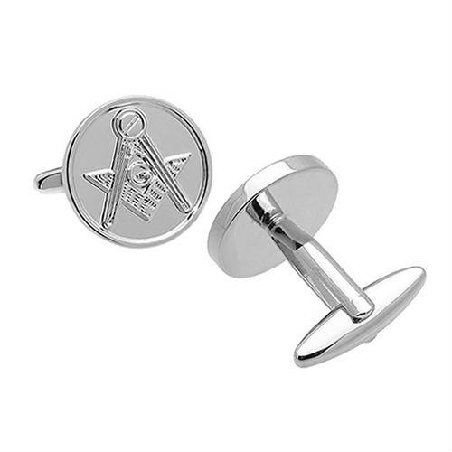 カフスボタン フリーメイソン シルバー コイン カフス カフリンクス メンズアクセサリー |  | 03