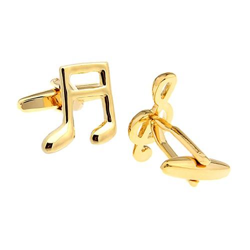 カフスボタン ゴールド ト音記号 音符 カフス カフリンクス メンズアクセサリー |  | 02