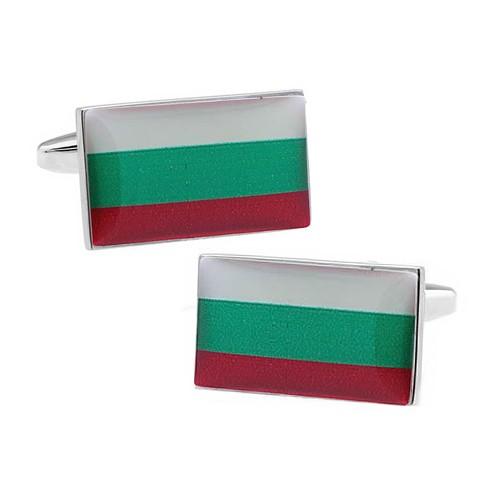 カフス カフスボタン ブルガリア 国旗 カフリンクス メンズアクセサリー 衝撃特価