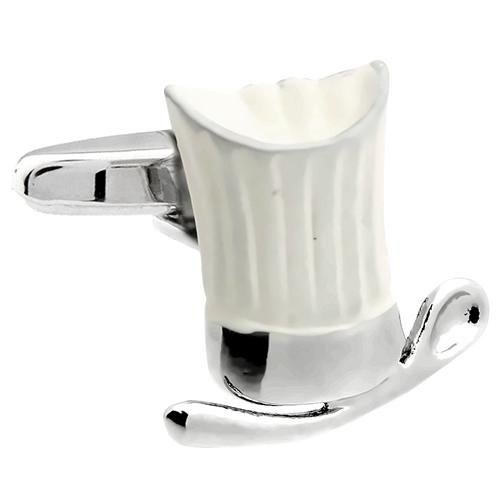 カフス カフスボタン シェフ コック 帽子 ＆ スプーン カフリンクス メンズアクセサリー |  | 02