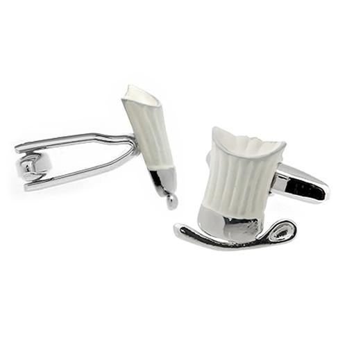 カフス カフスボタン シェフ コック 帽子 ＆ スプーン カフリンクス メンズアクセサリー |  | 03
