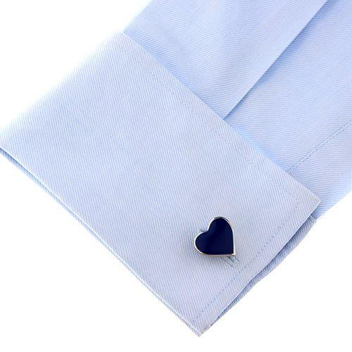 カフスボタン カフス ブルー ハート カフリンクス メンズアクセサリー |  | 03