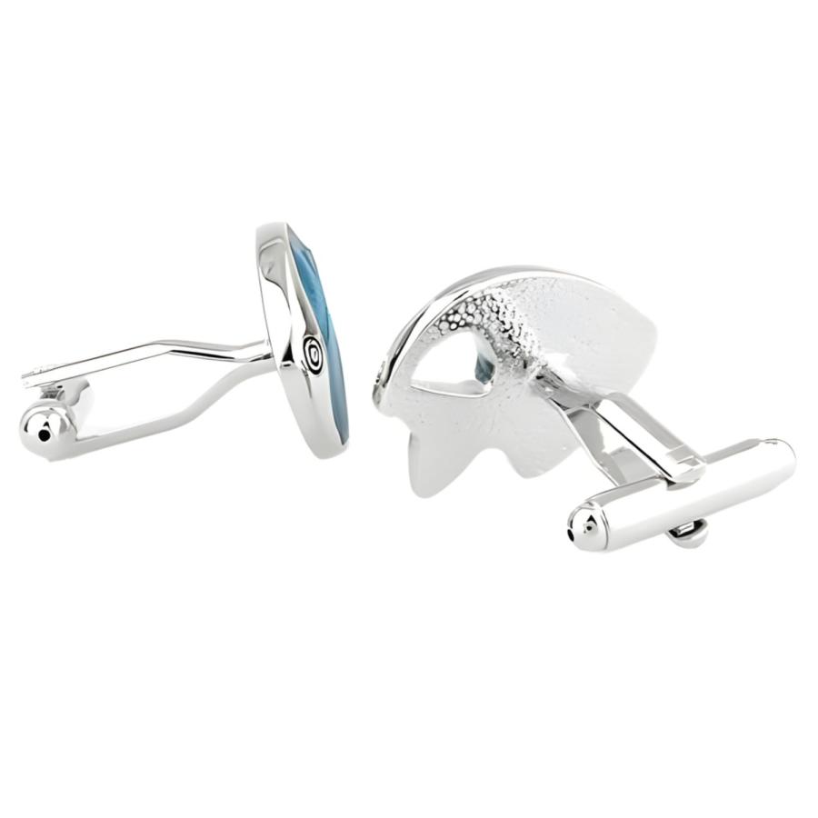 カフスボタン カフス ブルー エンゼルフィッシュ 熱帯魚 カフリンクス メンズアクセサリー |  | 04