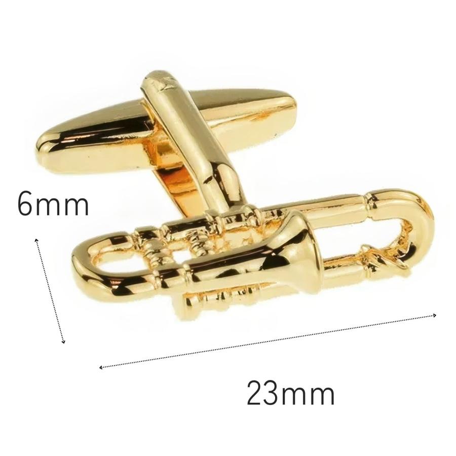 カフスボタン カフス トロンボーン カフリンクス メンズアクセサリー |  | 02