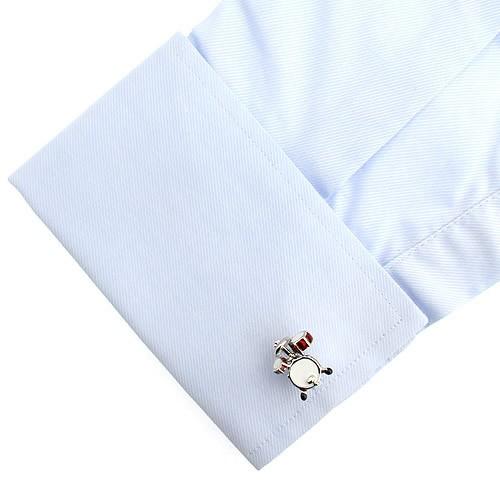 カフスボタン カフス レッド ドラム セット カフリンクス メンズアクセサリー |  | 03