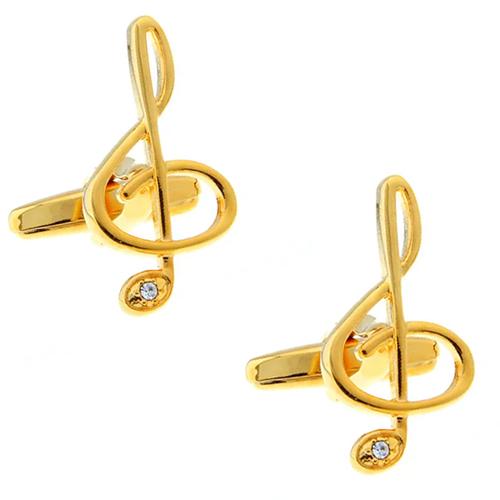 カフスボタン カフス ゴールド ト音記号 カフリンクス メンズアクセサリー |  | 01