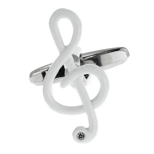 カフスボタン カフス ホワイト ト音記号 カフリンクス メンズアクセサリー |  | 02