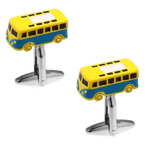 カフスボタン カフス ブルー フォルクスワーゲン バス カフリンクス メンズアクセサリー |  | 01