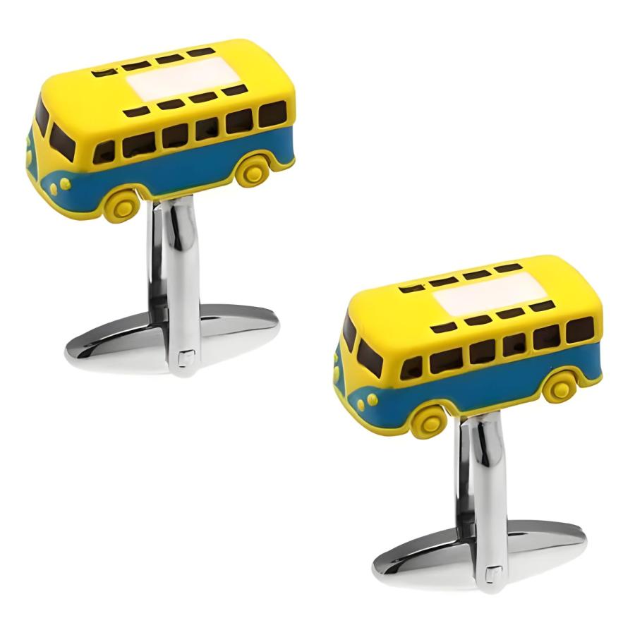 カフスボタン カフス ブルー フォルクスワーゲン バス カフリンクス メンズアクセサリー |  | 01