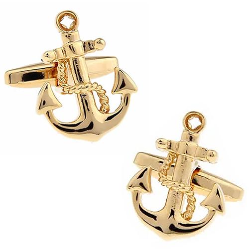 カフスボタン カフス ゴールド 錨 アンカー カフリンクス メンズアクセサリー |  | 01