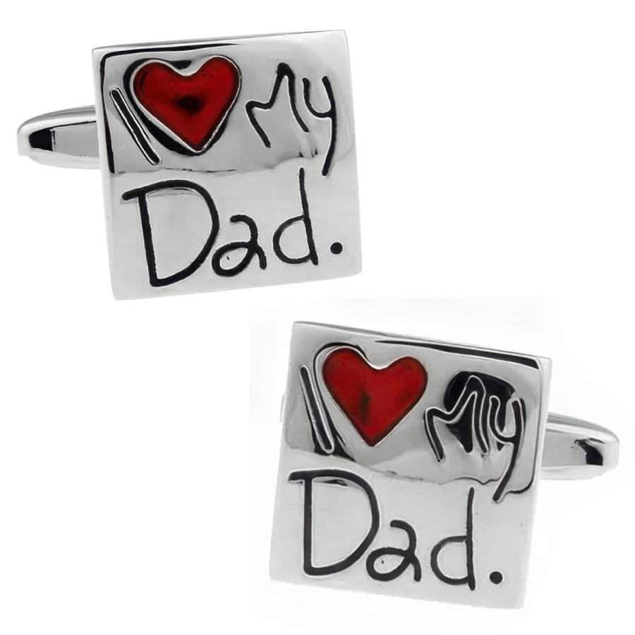 カフスボタン カフス I Love My Dad カフリンクス メンズアクセサリー |  | 01
