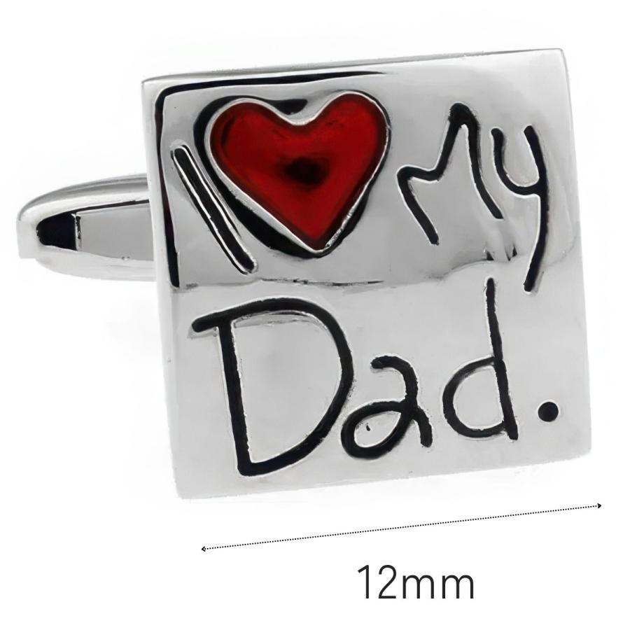 カフスボタン カフス I Love My Dad カフリンクス メンズアクセサリー |  | 02