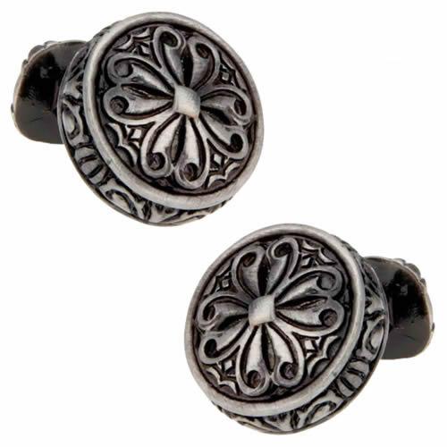 カフスボタン カフス クラシック サークル クロス 洋風唐草模様 カフリンクス メンズアクセサリー |  | 01