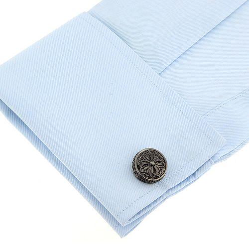 カフスボタン カフス クラシック サークル クロス 洋風唐草模様 カフリンクス メンズアクセサリー |  | 05