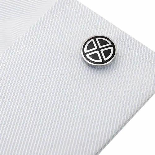 カフスボタン カフス ステンレス ラウンド 十字 カフリンクス メンズアクセサリー |  | 03