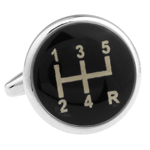 カフスボタン カフス ブラック シフト ノブ カフリンクス メンズアクセサリー |  | 02