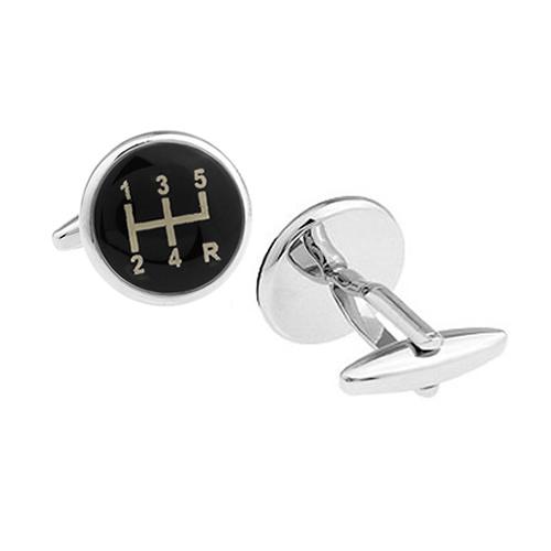 カフスボタン カフス ブラック シフト ノブ カフリンクス メンズアクセサリー |  | 03