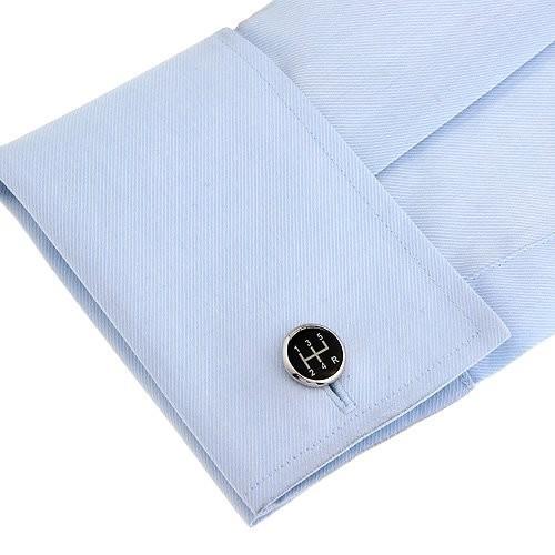 カフスボタン カフス ブラック シフト ノブ カフリンクス メンズアクセサリー |  | 04