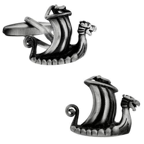 カフスボタン カフス アンティークフィニッシュ バイキング ロングボート カフリンクス メンズアクセサリー |  | 01