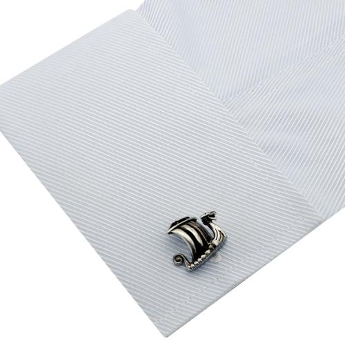 カフスボタン カフス アンティークフィニッシュ バイキング ロングボート カフリンクス メンズアクセサリー |  | 05