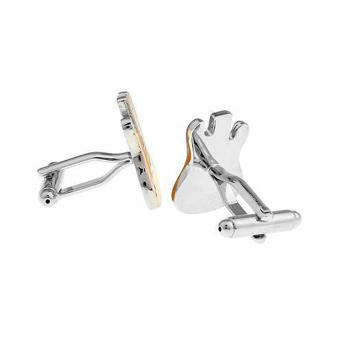カフスボタン カフス オレンジ エレキギターフェイス カフリンクス メンズアクセサリー |  | 03