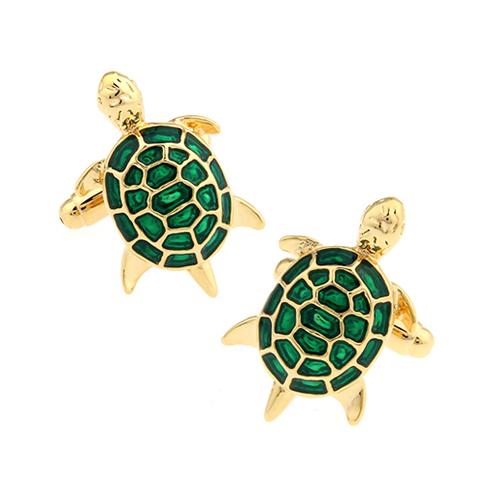 カフスボタン カフス ゴールド 亀 開運 カフリンクス メンズアクセサリー |  | 03