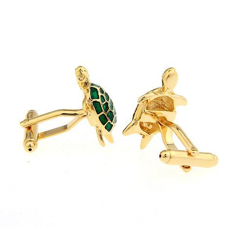 カフスボタン カフス ゴールド 亀 開運 カフリンクス メンズアクセサリー |  | 04