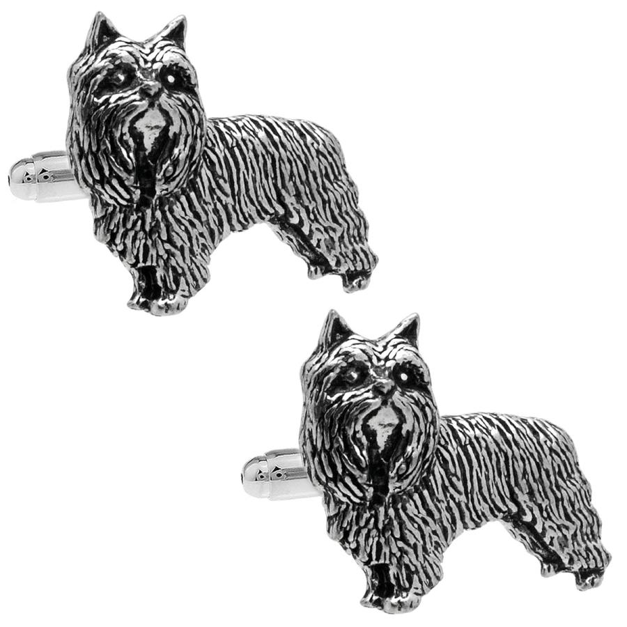 カフスボタン カフス シロメ製 ヨークシャテリア 犬 ドッグ カフリンクス メンズアクセサリー |  | 01