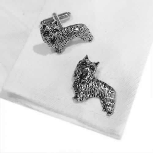 カフスボタン カフス シロメ製 ヨークシャテリア 犬 ドッグ カフリンクス メンズアクセサリー |  | 04