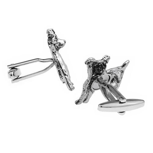 カフスボタン カフス シロメ製 ジャックラッセルテリア 犬 ドッグ カフリンクス メンズアクセサリー |  | 03