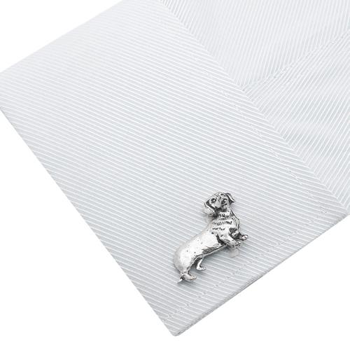 カフスボタン カフス シロメ製 ダックスフンド ソーセージ ドッグ 犬 カフリンクス メンズアクセサリー |  | 05