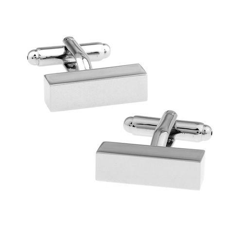 カフスボタン カフス シルバー シンプル バー カフリンクス メンズアクセサリー |  | 03