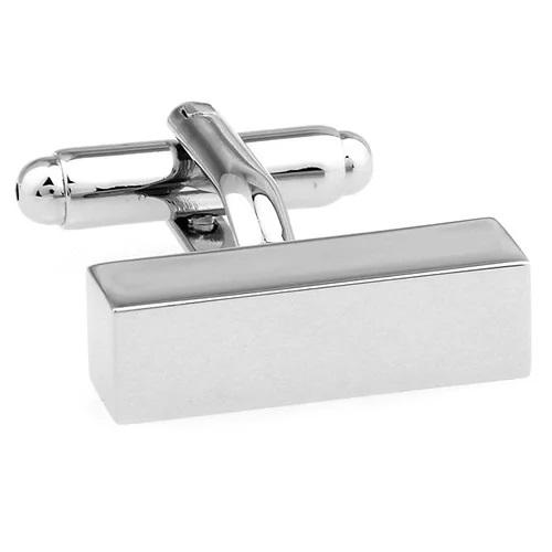 カフスボタン カフス シルバー シンプル バー カフリンクス メンズアクセサリー |  | 02