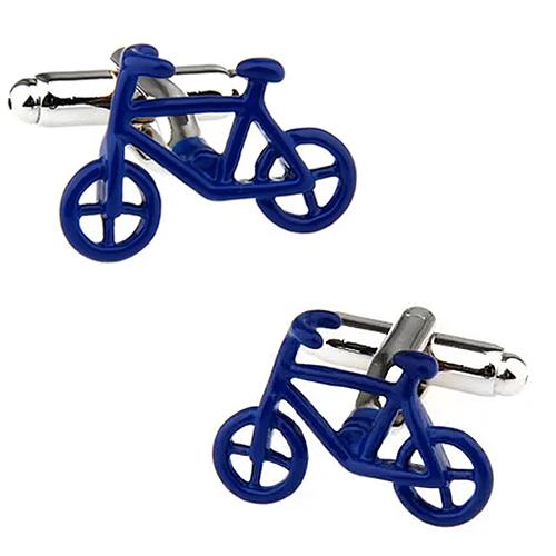 カフスボタン カフス ネイビー 自転車 カフリンクス メンズアクセサリー |  | 01