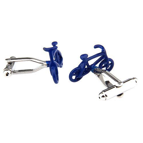 カフスボタン カフス ネイビー 自転車 カフリンクス メンズアクセサリー |  | 04