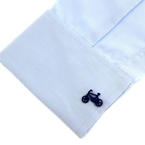 カフスボタン カフス ネイビー 自転車 カフリンクス メンズアクセサリー |  | 05