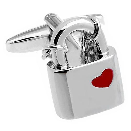 カフスボタン カフス ハート 南京錠 カフリンクス メンズアクセサリー |  | 02