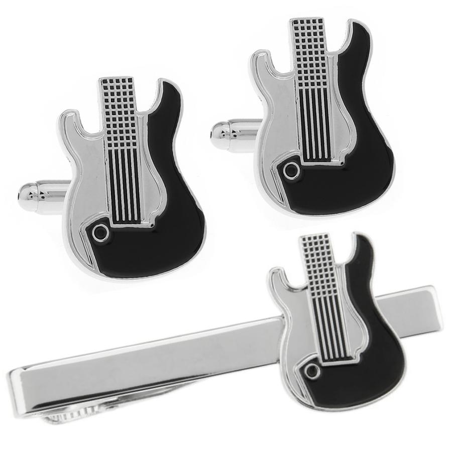 ギターフェイス カフス＆タイピンセット カフスボタン ネクタイピン |  | 01