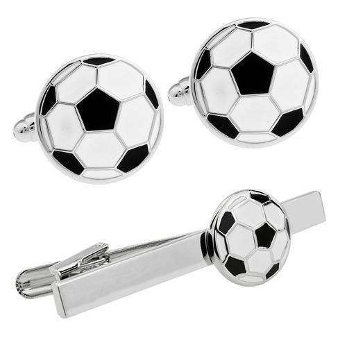 カフス ネクタイピン セット サッカーボール カフスボタン カフリンクス タイクリップ タイピン |  | 01
