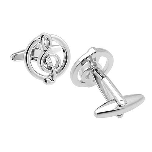 カフスボタン カフス ト音記号 サークル カフリンクス メンズアクセサリー |  | 03