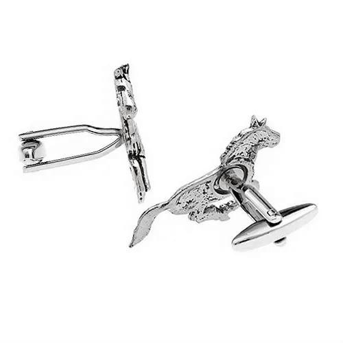 カフスボタン カフス シロメ製 馬 サラブレッド カフリンクス メンズアクセサリー |  | 03