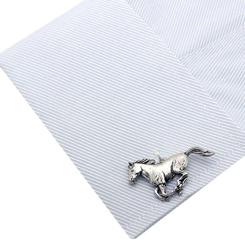 カフスボタン カフス シロメ製 馬 サラブレッド カフリンクス メンズアクセサリー |  | 05