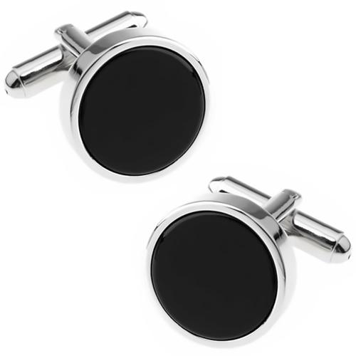 カフスボタン カフス オニキス ラウンド カフリンクス メンズアクセサリー |  | 01