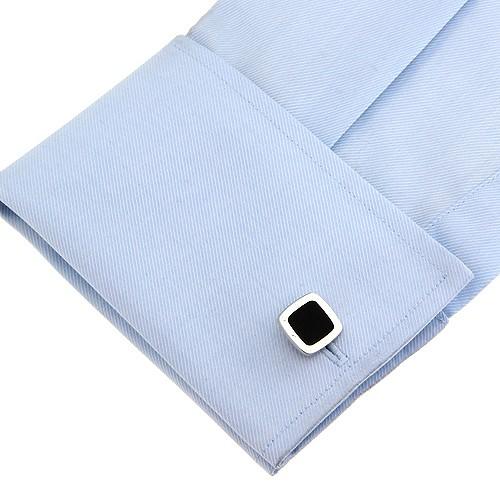 カフスボタン カフス オニキス インレイ スクエア カフリンクス メンズアクセサリー |  | 03