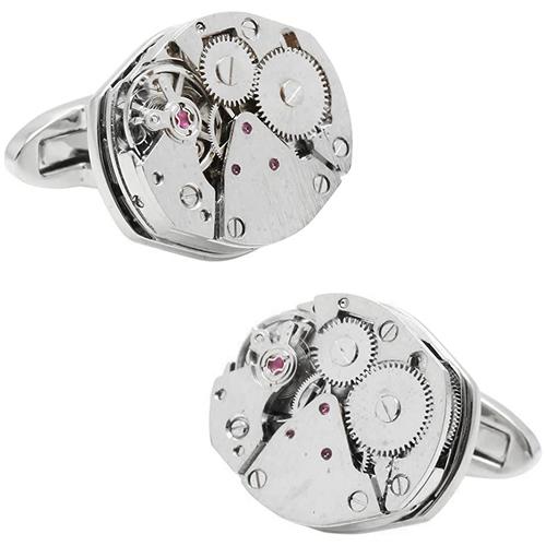 カフスボタン カフス 時計 ムーブメント スチームパンク フレームレス カフリンクス メンズアクセサリー |  | 01