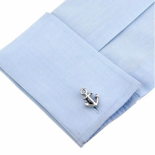 カフス ネクタイピン セット イカリ 碇 アンカー カフスボタン カフリンクス タイクリップ タイピン |  | 06