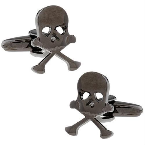 カフスボタン カフス ブラック スカル カフリンクス メンズアクセサリー |  | 01