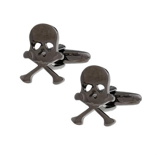 カフスボタン カフス ブラック スカル カフリンクス メンズアクセサリー |  | 02